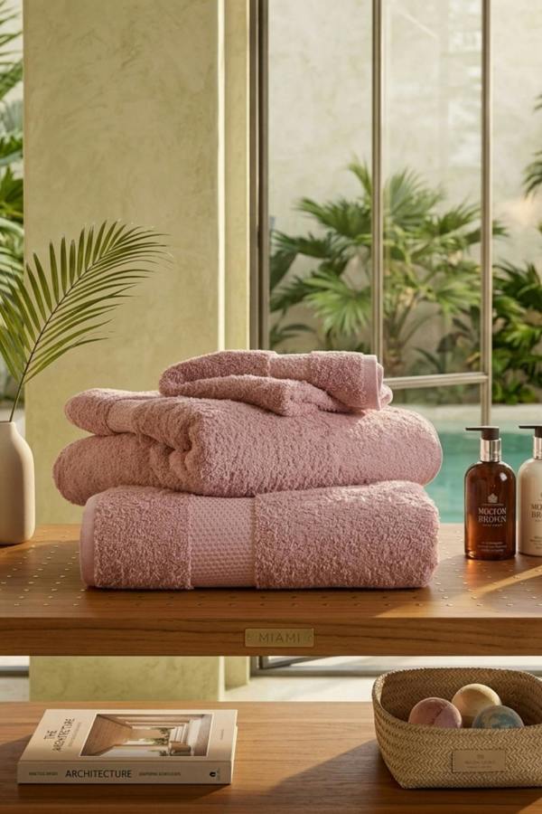 Dyzi Supersoft Absorbent Egyptian Cotton Bathroom Towels 550GSM