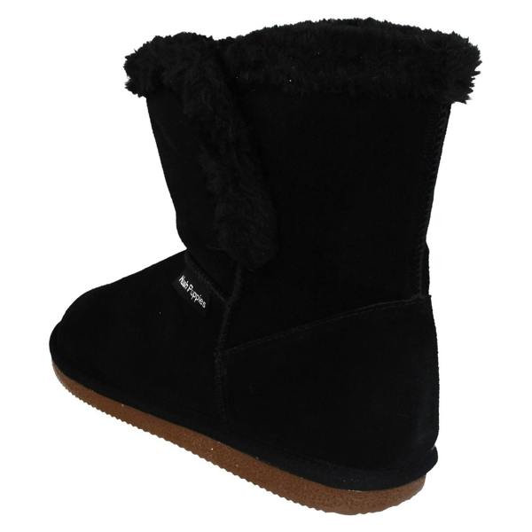 Hush Puppies Ladies Hush Puppies Fur Trim Slipper Boots Ashleigh