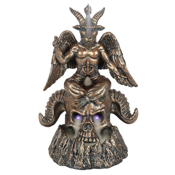 Serano Gold Baphomet LED Backflow Incense Burner