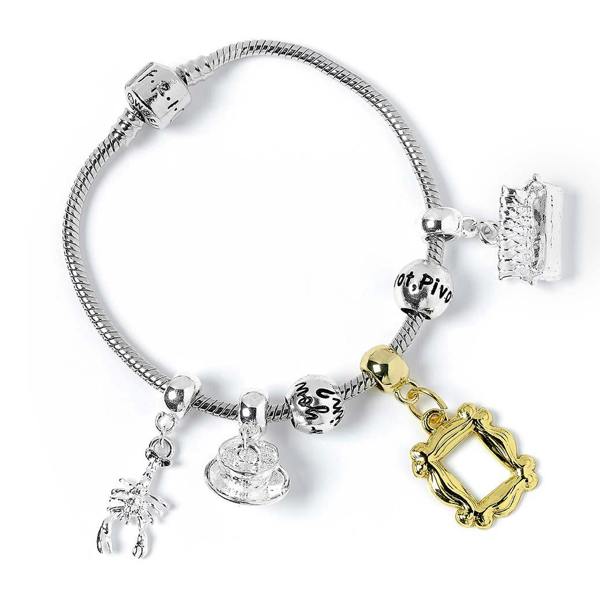 FRIENDS TV Show Charm Bracelet with four charms  