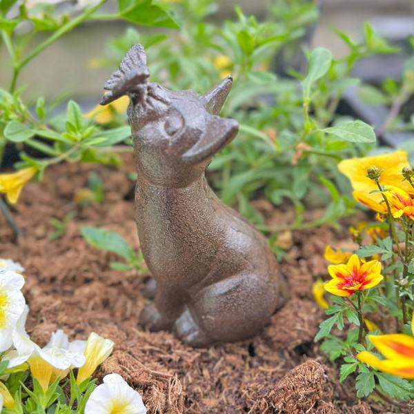 Ascalon Sitting Cast Iron Cat Garden Animal Ornament