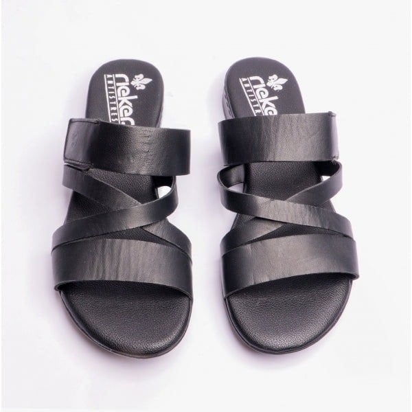 Rieker 60255-00 Womens Mules Black