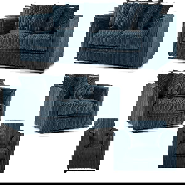 Furnishings For Less Luxor Full Jumbo Cord 3 Piece Suite - Scatter Back