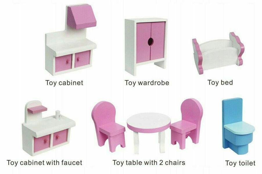 HYGRAD BUILT TO SURVIVE Kids Pretend Role Play Wooden Toy Sets Kitchen Piano Builder Doll set Best gift