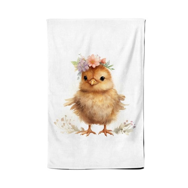 Warren Reed Watercolour, Cute Easter Chick Tea Towel
