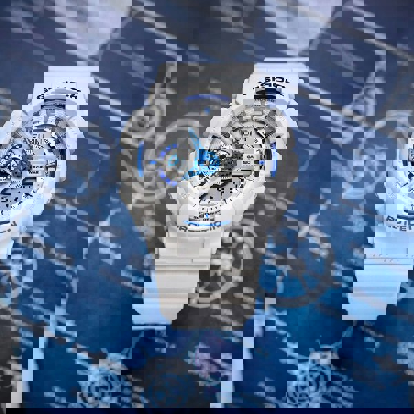 Casio Mens G-Shock Marvel Studios Fantastic Four White Dual Display Watch GA-110HDS-7AER