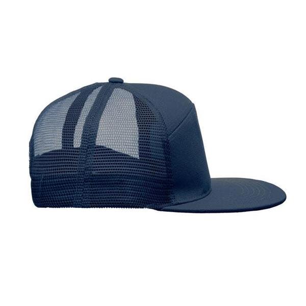 MidOcean Bead Flat Peak Trucker Cap - French Navy - 