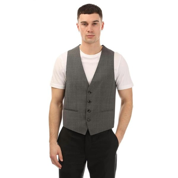 Hugo Boss Mens Huge6 Waistcoat - Grey