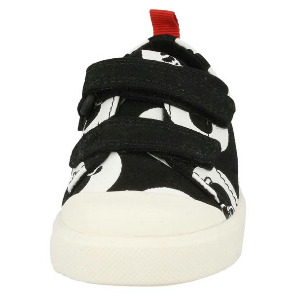 Clarks Childrens Boys Girls Clarks Disney Detailed Canvas Shoes City Polka Lo