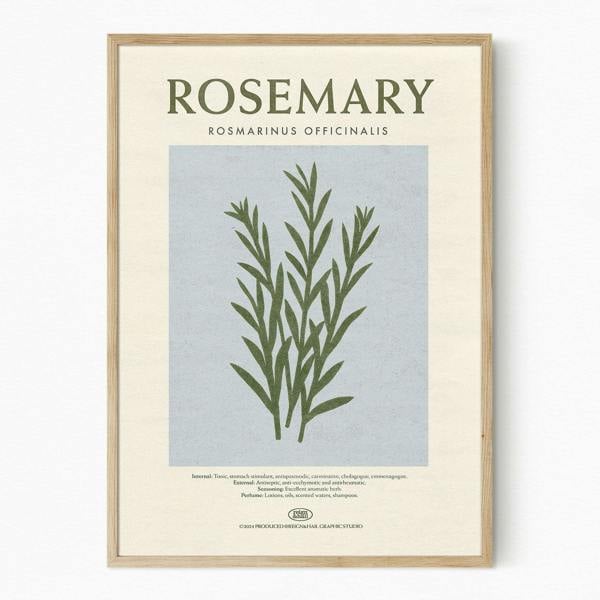 Reign&Hail Rosemary - Herb Print