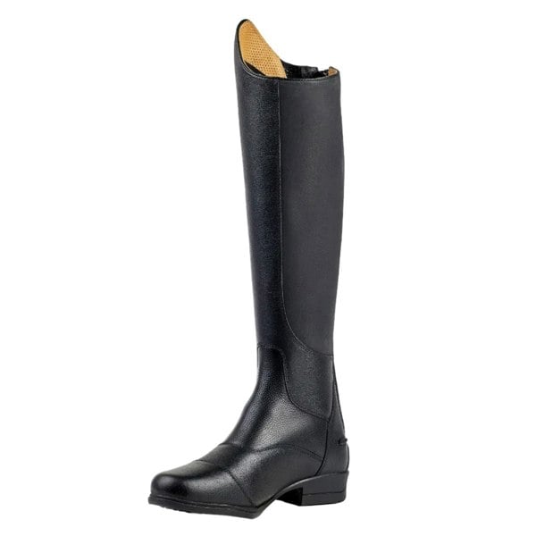 Moretta Girls Carla Leather Long Riding Boots - Black