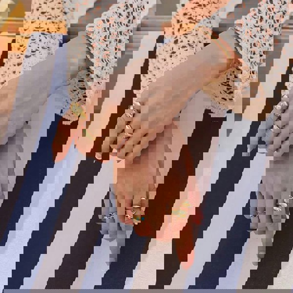 Ania Haie Chill Voyager 14ct Gold Plated Multi Stone Row Ring R063-02G