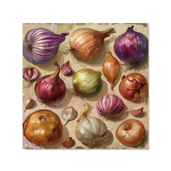 Warren Reed - Designer Varieties of Onions and Garlic Kitchen Splashback