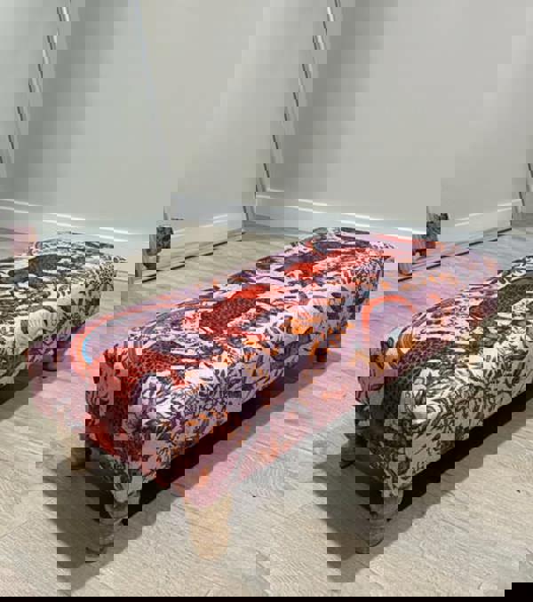 ISTOOLS Premium Pink Elephant Printed Footstool Pouffe Ottoman – Made to Measure