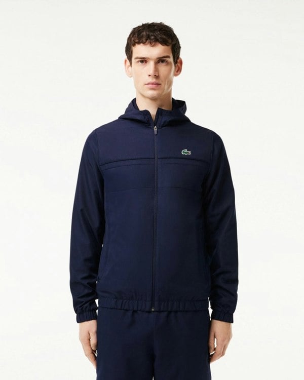Lacoste Mens Zipped Training Jacket - Navy Blue 5FS