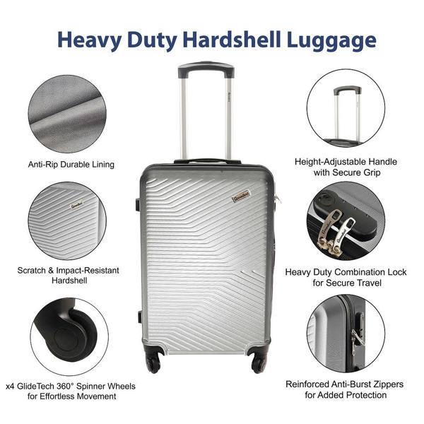 Groundlevel XL Delta Hard Shell 3 Piece Luggage Set