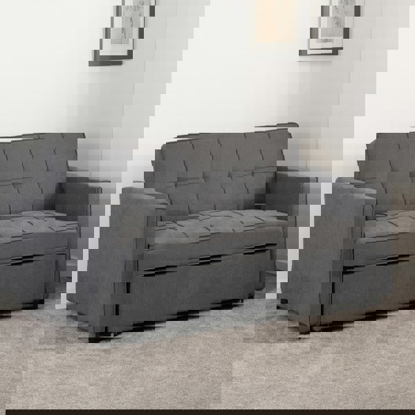 Furnishings For Less Tori 2 Seater Fabric Sofa Bed