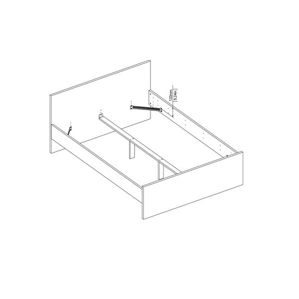 Wyld Haus Budapest 4ft6 Double White Wooden Bed Frame