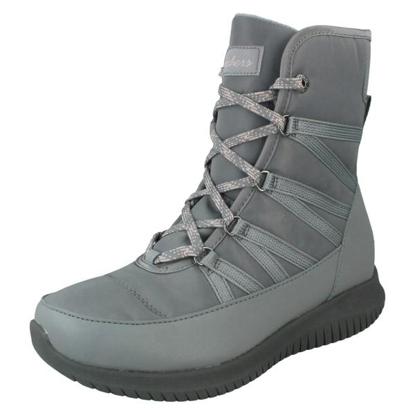 Skechers Ladies Skechers Boots Ultra Flex Cold Out 44345