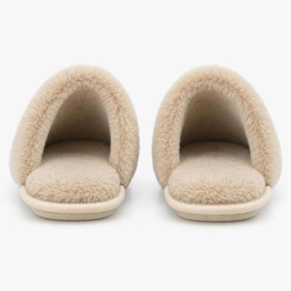 Totes VELOUR MULE Mules Slippers   in  Cream