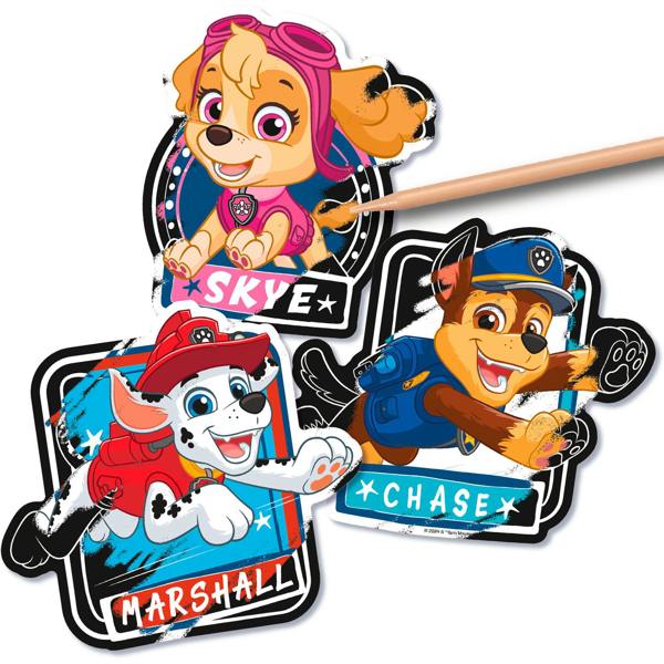 Paw Patrol Sratch Art Stickers  - Blue