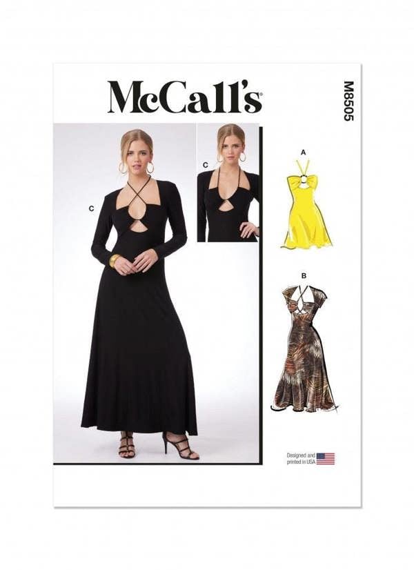 McCalls 8505 Paper Sewing Pattern – Women's Dress, Easy