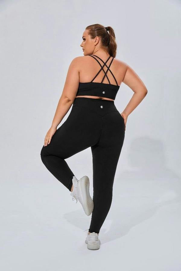 Anniou Plus Size High Waist Yoga Leggings