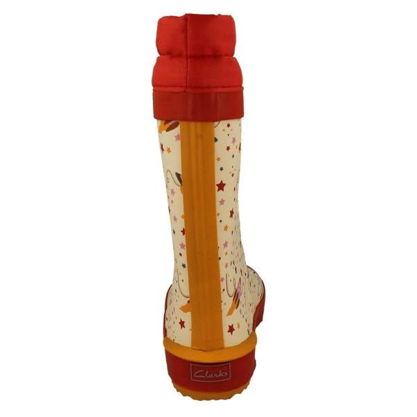 Clarks Childrens Clarks Creature Detailed Toggle Top Wellington Boots Tarri Race
