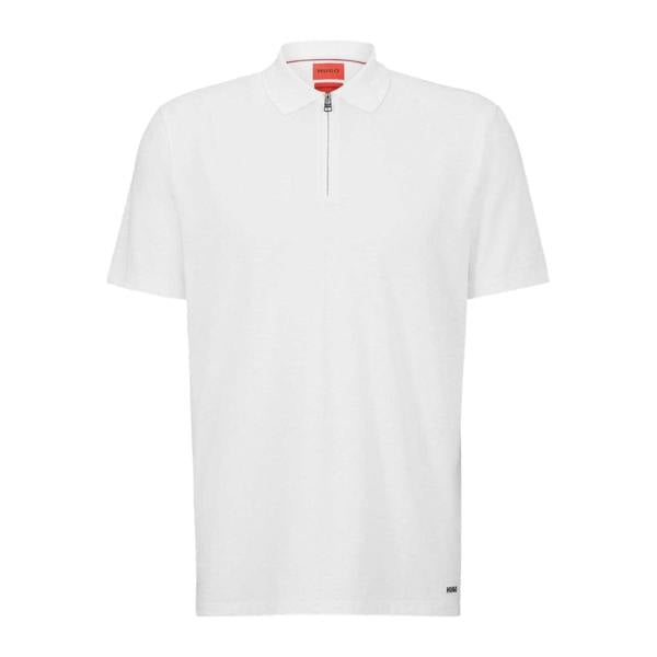Hugo Boss Mens Fabric Polo Shirt - White - 