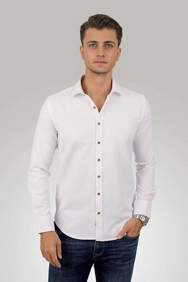 WOVCOR Button-Down Slim Fit Men’s Shirt