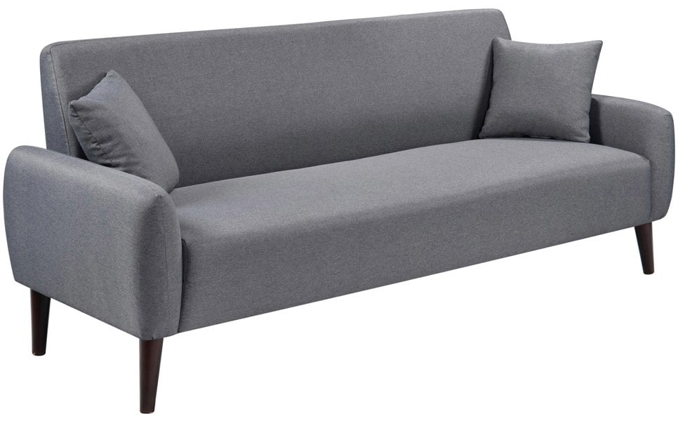 Comfy Living Zamora Grey Linen Sofa Set