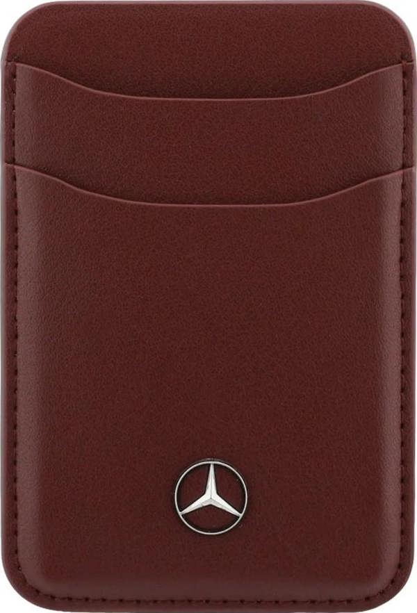 Mercedes Benz Leather Magnetic Card Holder Red - MECSMPUDCSR
