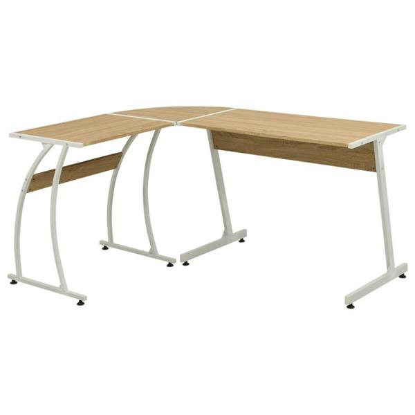 Berkfield Corner Desk L-Shaped Oak