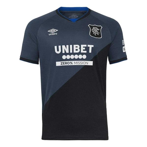 Umbro Mens 25/26 Rangers FC Short-Sleeved Third Jersey - Mood Indigo/Caviar - 