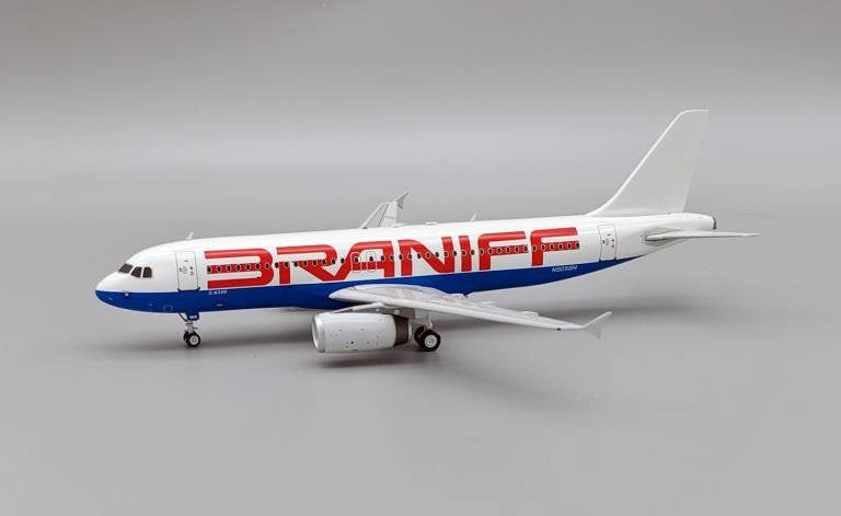 InFlight200 Braniff International Airways Airbus A320-231 N905BN With Stand Limited 1:200 Scale Inflight200 IF320BN0724B