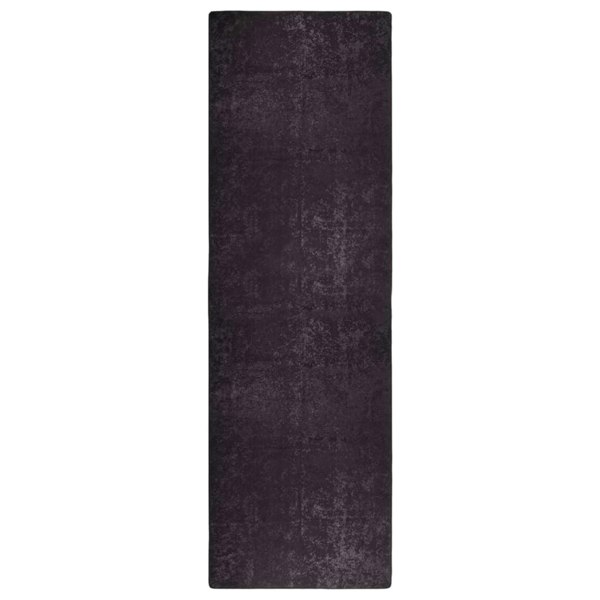 Berkfield Rug Washable 80x300 cm Anthracite Anti Slip