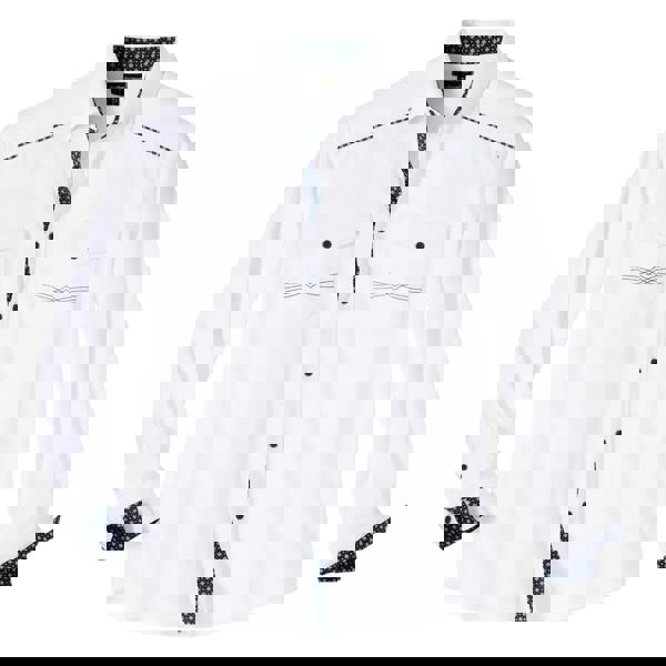 Atlas For Men Mens Poplin Long-Sleeved Shirt - White - 