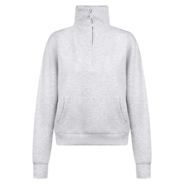 Trespass Womens Jean Half Zip Sweatshirt - Grey Marl