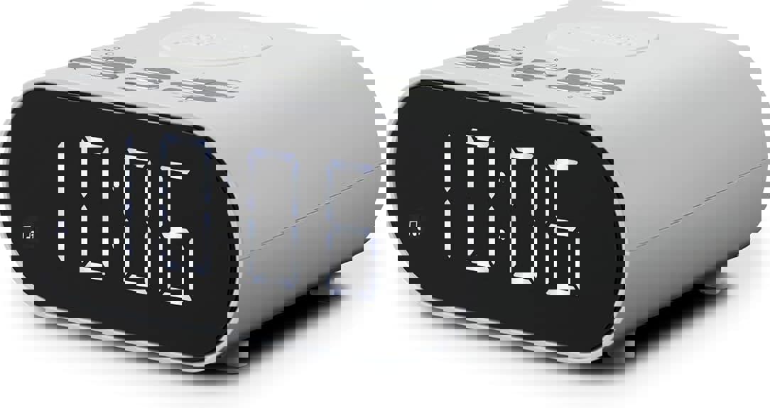 Roberts Ortus Charge White FM RDS Alarm Clock Radio - Free Gift RRP £5!
