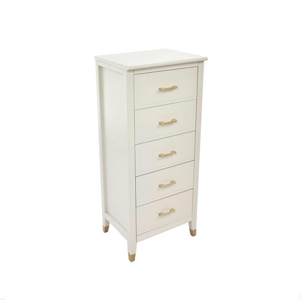 Cabinet Bits Palazzi 5 Drawer Narrow Chest of Drawers