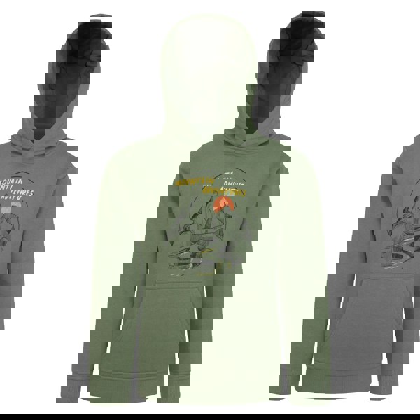 Mountain Warehouse Kids Mountain Adventures Organic Hoodie - Khaki Green