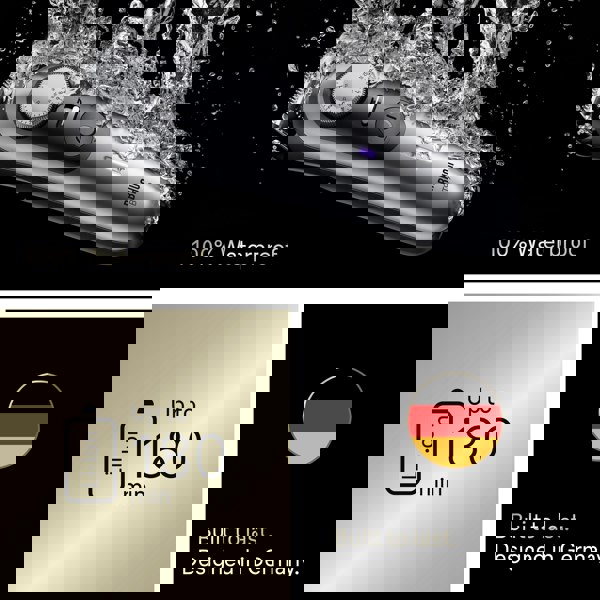 Braun Beard Trimmer Series 9, BT9560, +12 Barbering Tools - Chrome