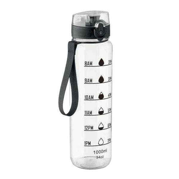 MidOcean Isforden RPET Sports 1L Water Bottle - Transparent/Transparent - 