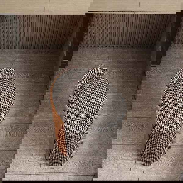 Nora Ottoman Footstool, White Boucle, Dressing Table Stool-Weilai Concept-Weilai Concept