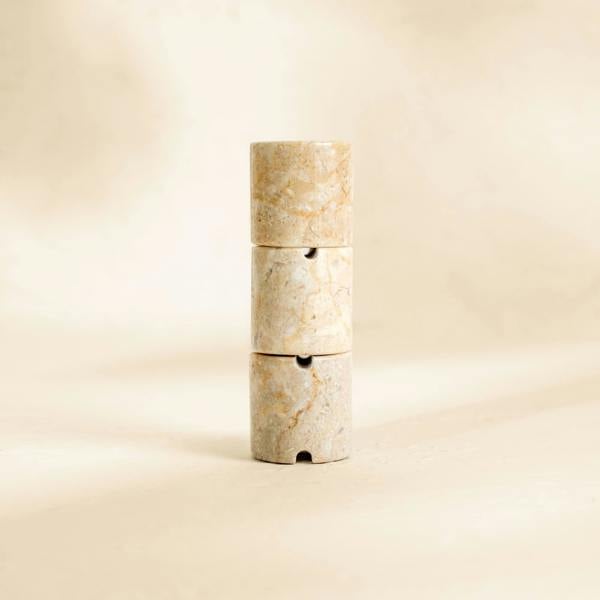 Marble cable pillar tower single desk genuine stone cable tidy
