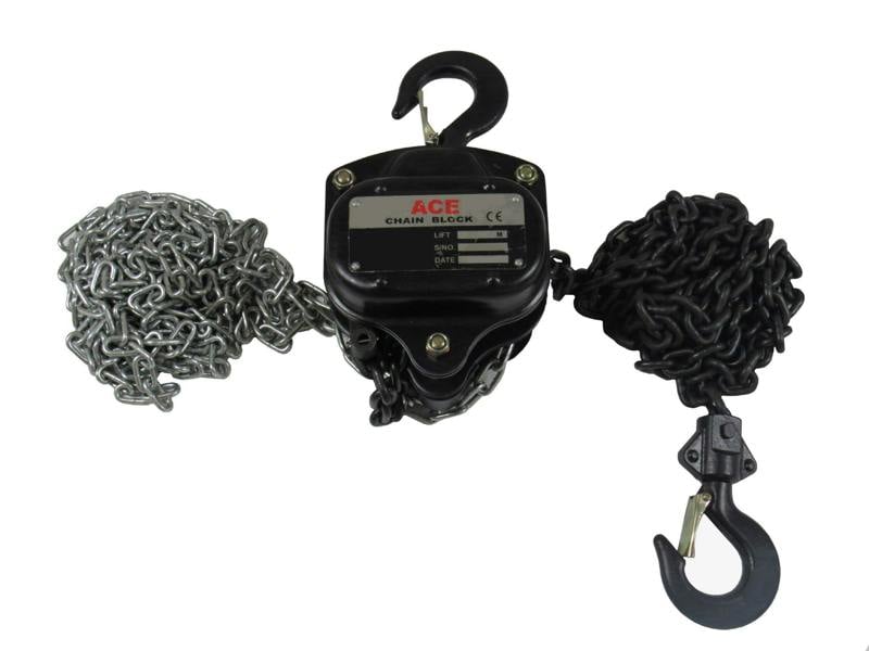 Heavy Duty Chain Block & Tackle 1 Ton 6 Metre (1000KG 1T 6M Lifting Hoist)