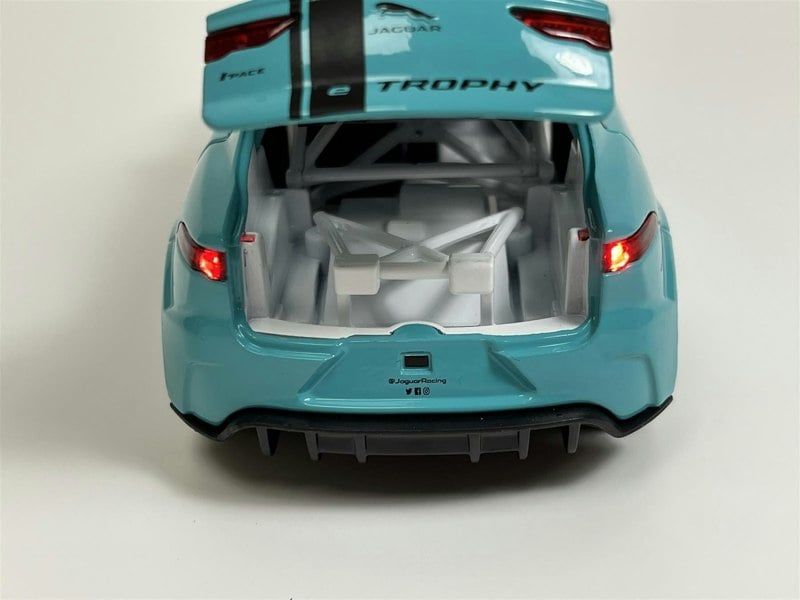 Tayumo Jaguar I Pace E Trophy LHD Light & Sound Blue 1:32 Scale - 32110010