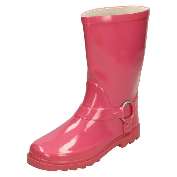 Spot On Girls Spot On Ring Trim Wellington Boots