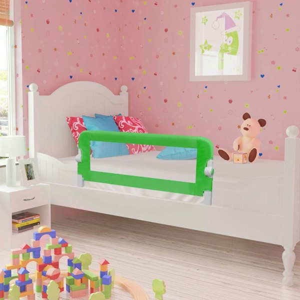 Berkfield Toddler Safety Bed Rail 2 pcs Green 102x42 cm