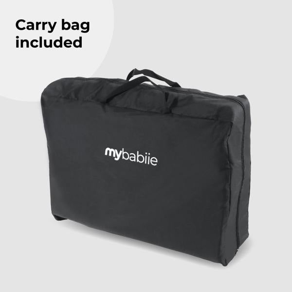 My Babiie MBTC3 Air-Light 3-in-1 Travel Cot with Bassinet - Black